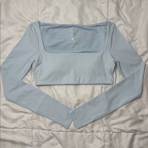 Freedom Scoop Long Sleeve Crop in Ice